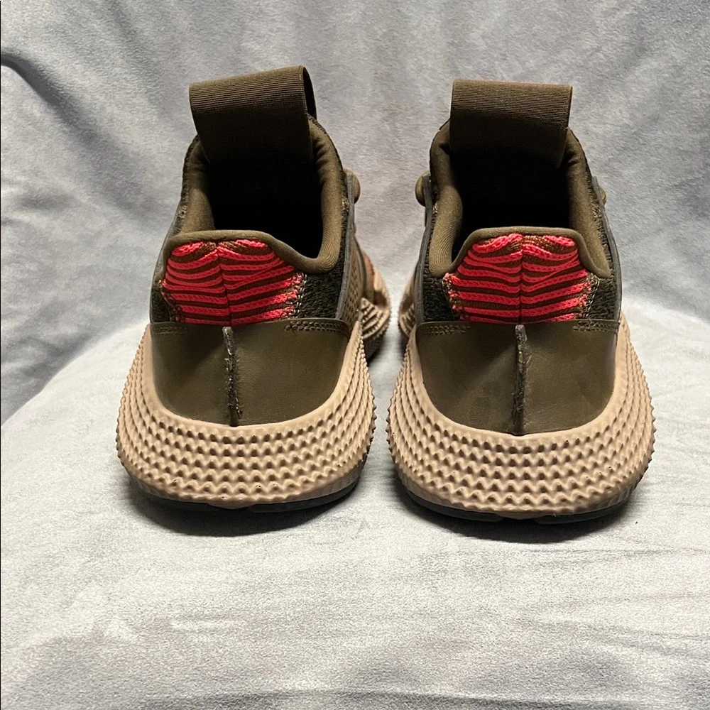 Adidas Men's Olive and Red Sneakers - Picture 3 of 3
